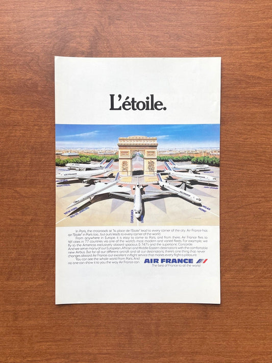 Air France Arc de Triomphe "L'Etoile" Advertisement