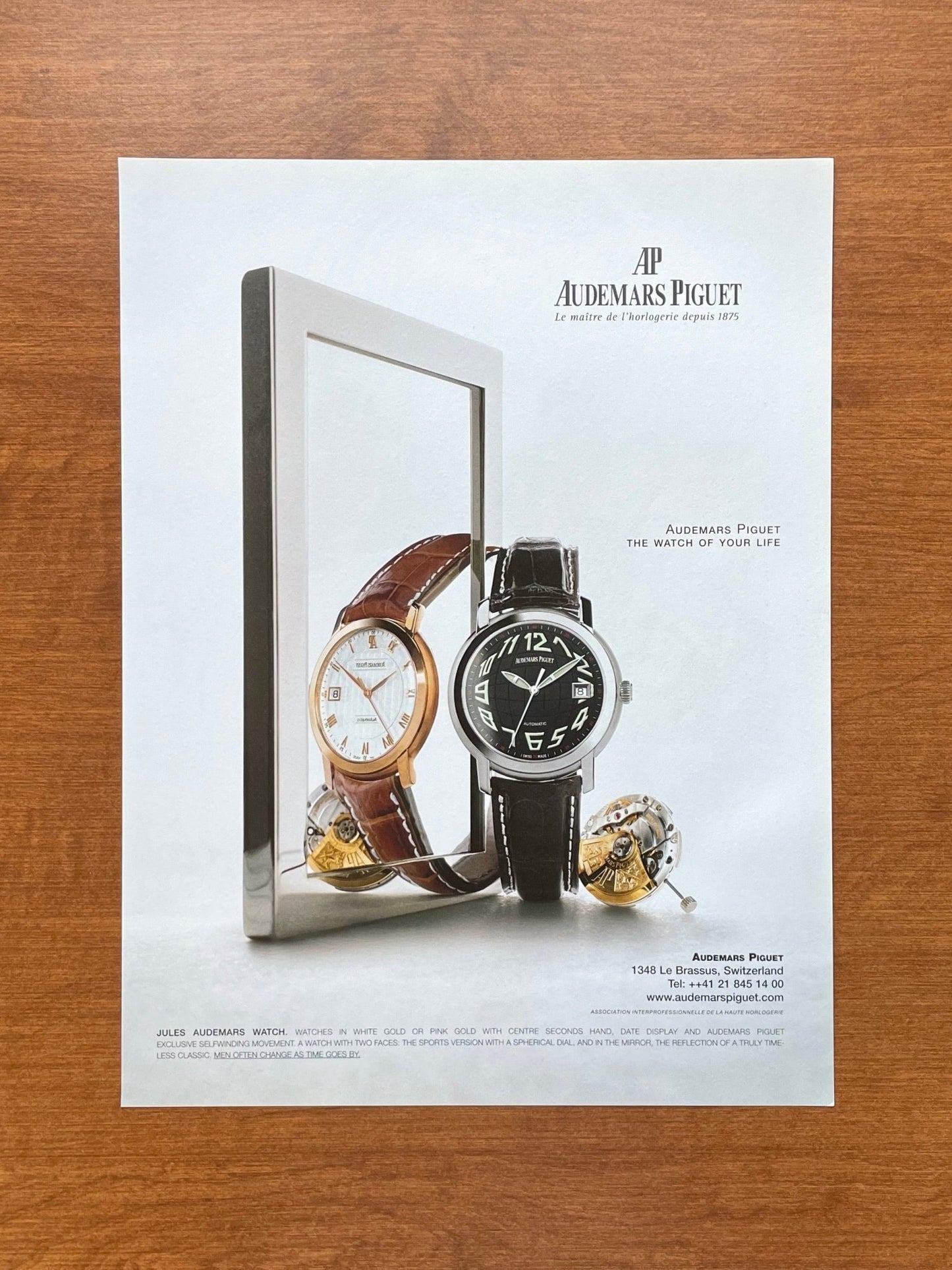 Audemars Piguet Jules Audemars Watches Advertisement