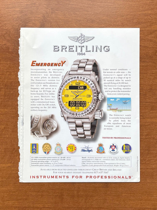 Breitling Emergency Advertisement