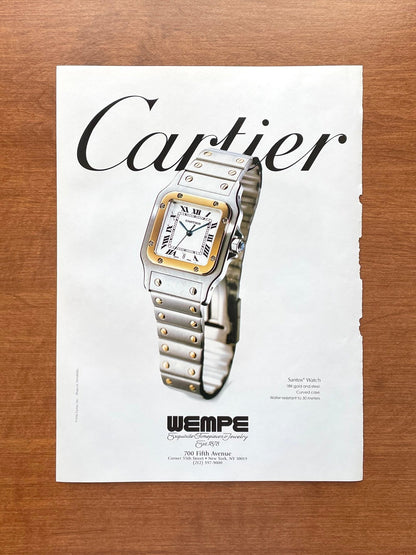 Cartier Santos at WEMPE Advertisement