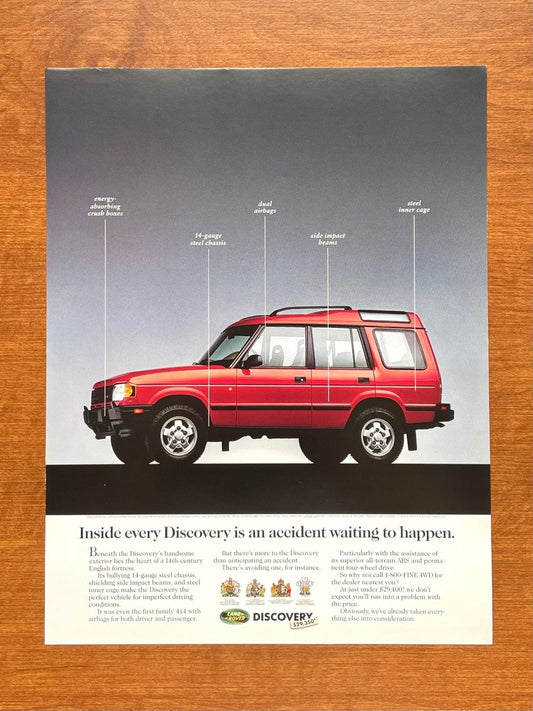Discovery "accident waiting to happen." Ad Proof