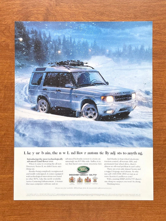 Discovery Series II "automatically adjusts to anything." Ad Proof