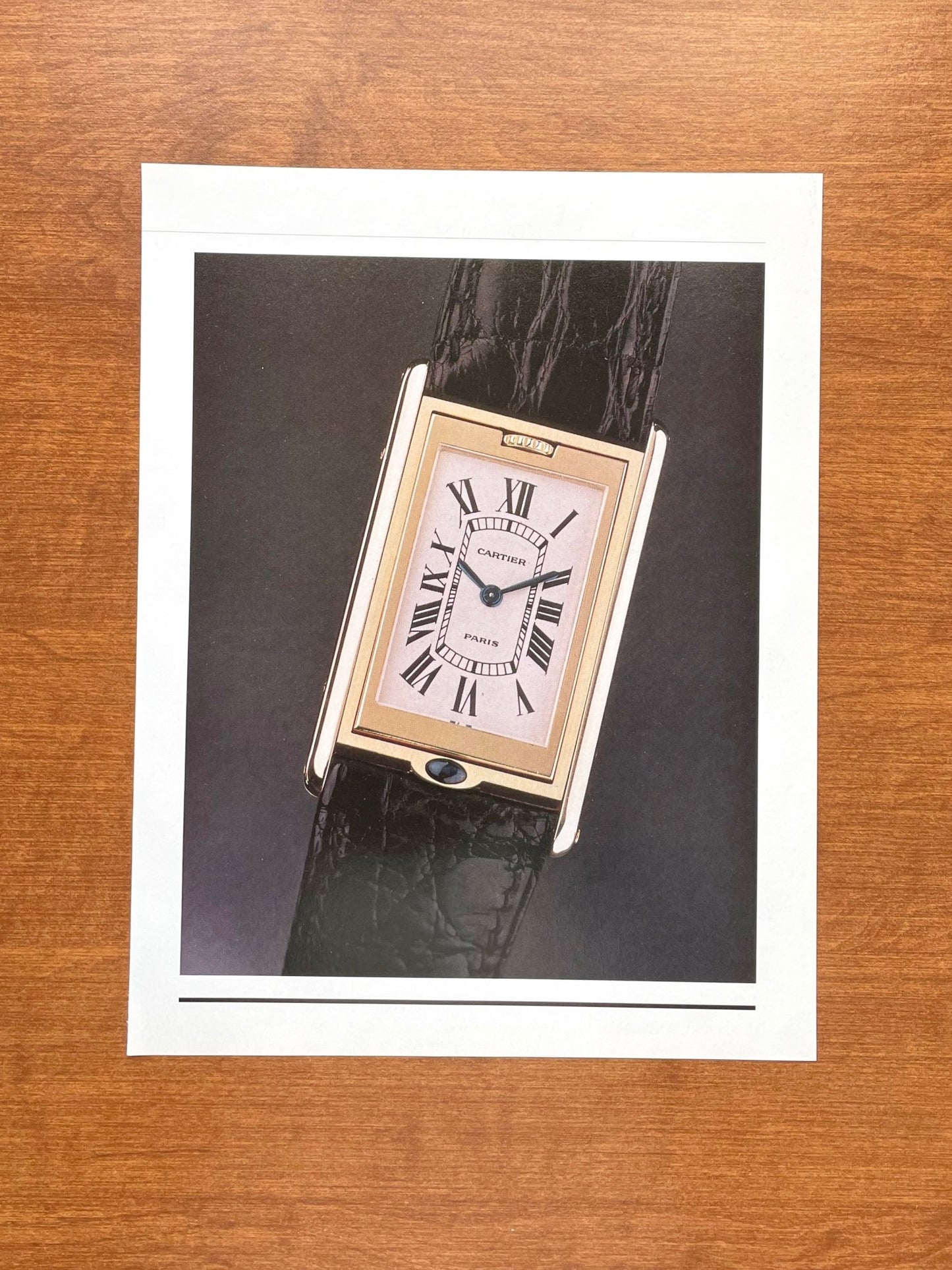 Gold Cartier Basculante Image Advertisement