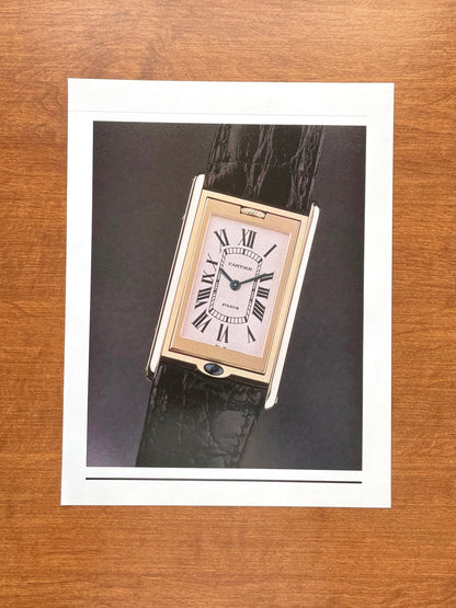 Gold Cartier Basculante Image Advertisement