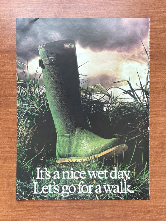 Hunter Rain Boots Advertisement