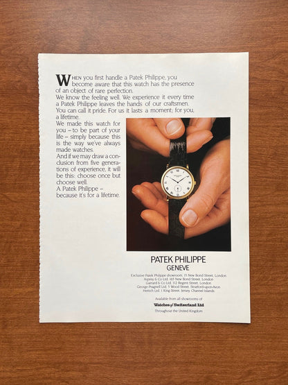 Patek Philippe Calatrava at Watches of Switzerland Advertisement