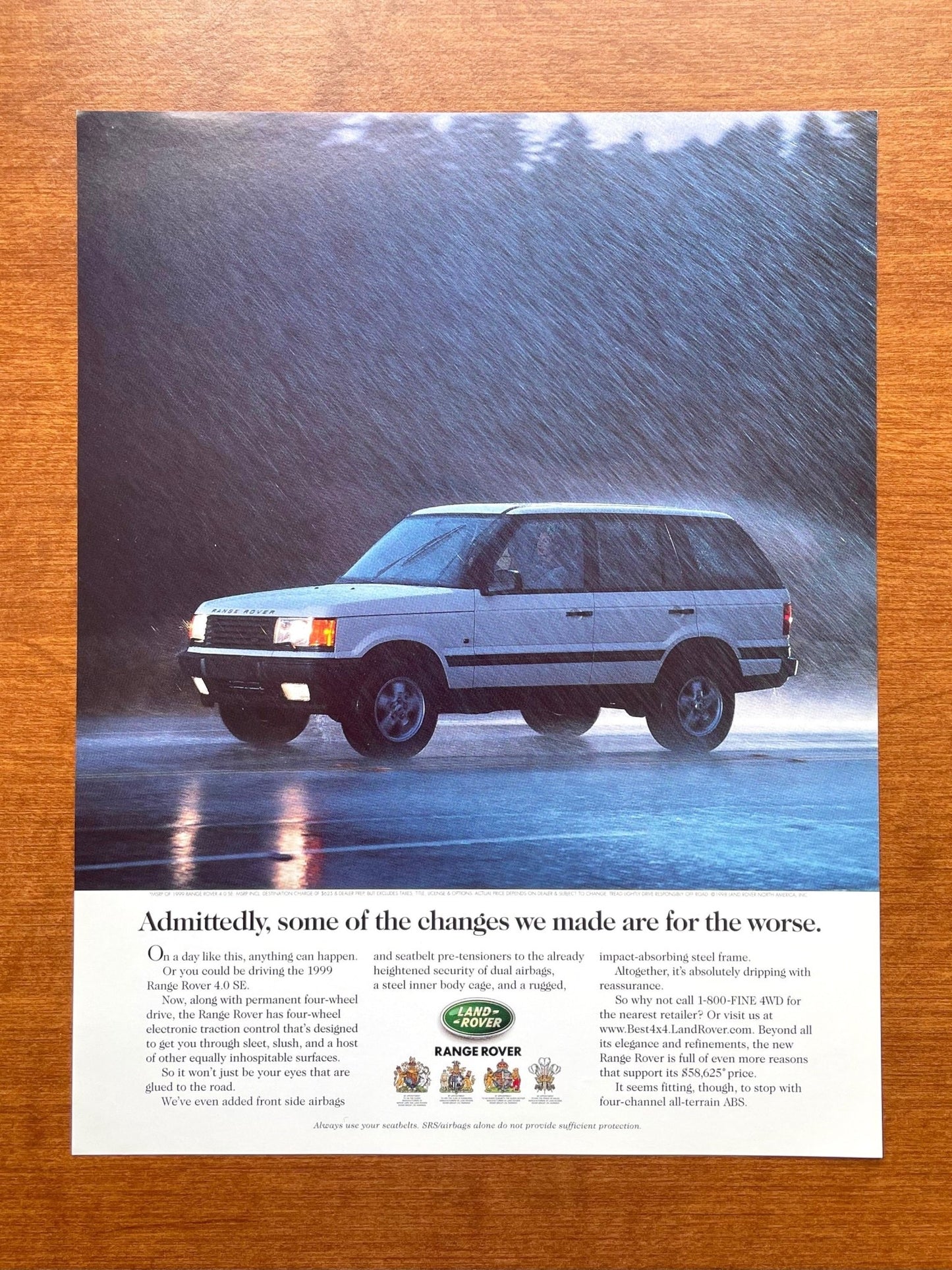Range Rover "changes we made are for the worse." Ad Proof