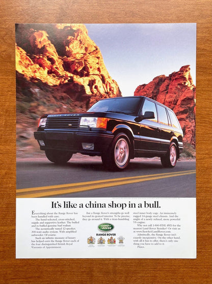 Range Rover "china in a bull shop." Ad Proof