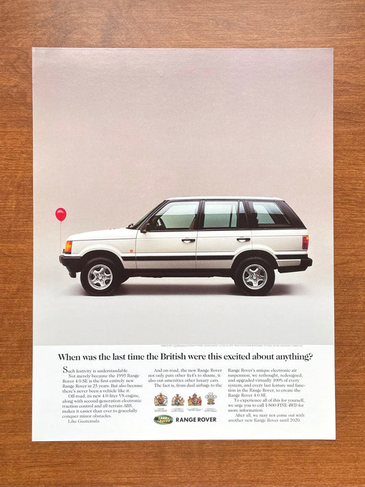 Range Rover "this excited about anything?" Ad Proof
