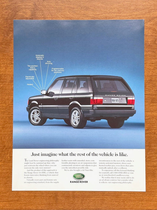 Range Rover "what the rest of the vehicle is like." Ad Proof