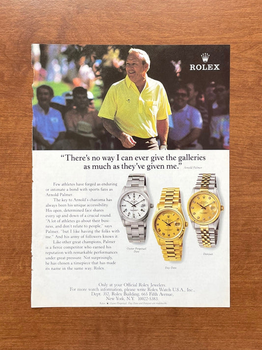Rolex Day Date Ref. 18238 w/ Date and Datejust Advertisement