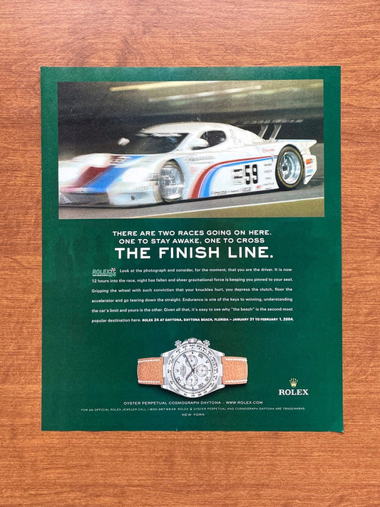 Rolex Daytona Ref. 116519 "The Finish Line." Advertisement