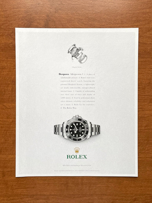 Rolex Deepsea Sea Dweller Ref. 116660 Advertisement