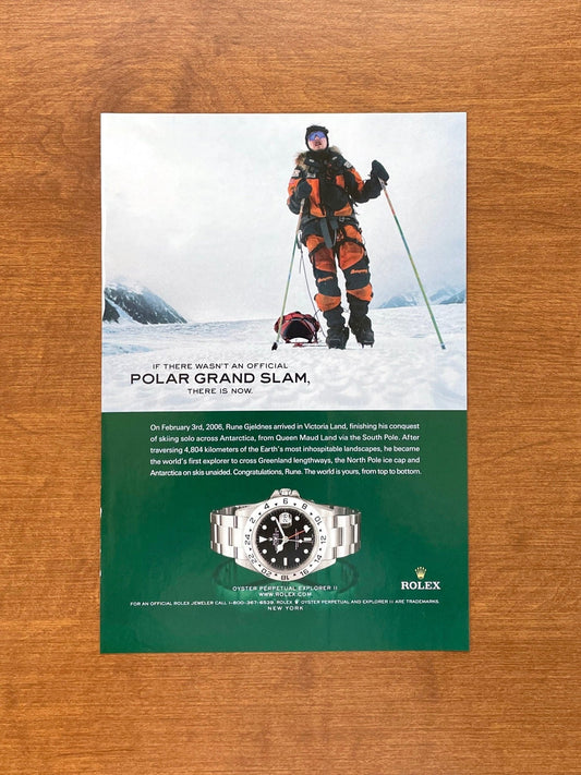 Rolex Explorer II Ref. 16570 "Polar Grand Slam" Advertisement