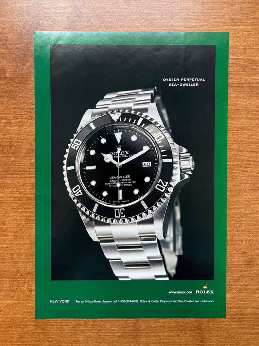 Rolex Sea Dweller Ref. 16600 Advertisement