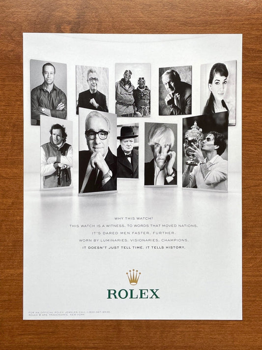 Rolex "Why This Watch?" feat. Andy Warhol Advertisement