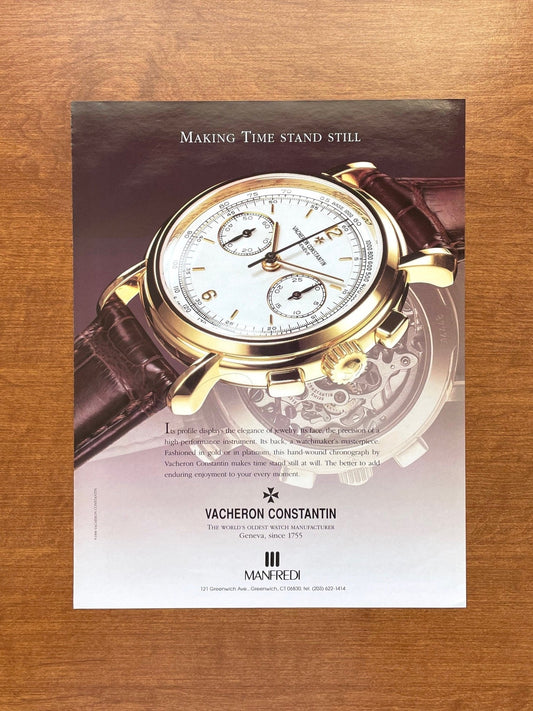 Vacheron Constantin Chronograph Advertisement