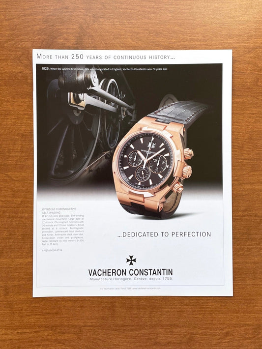 Vacheron Constantin Overseas Chronograph pink gold Advertisement