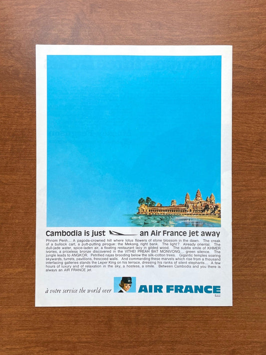 Vintage Air France Cambodia Advertisement