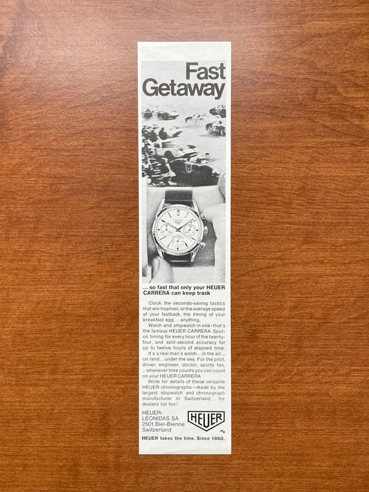 Vintage Heuer Carrera Advertisement
