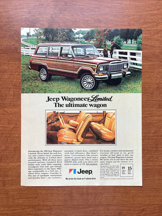 Vintage Jeep Wagoneer Limited Advertisement