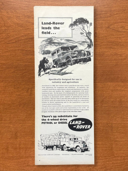 Vintage Land Rover Series I "leads the field..." Advertisement