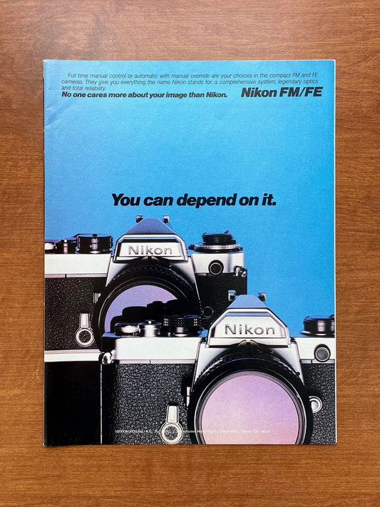Vintage Nikon FM/FE Cameras Advertisement