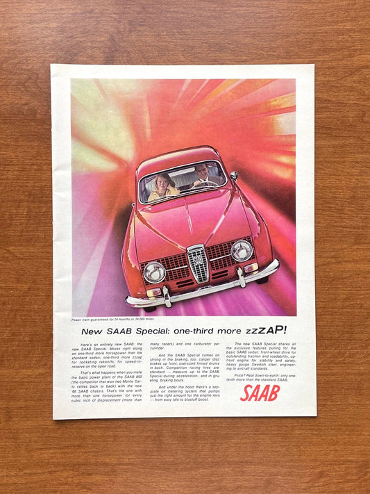 Vintage SAAB "more zzZZAP!" Advertisement